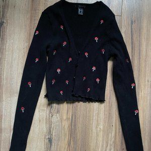 Mushroom Crop Cardigan